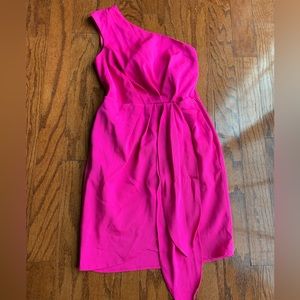 BCBGeneration Pink One Hand Wrap Dress
